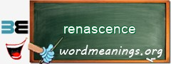 WordMeaning blackboard for renascence